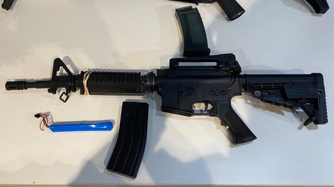 Many gel blasters resemble real guns and can be easily modified, police say. Picture: Gabriel Polychronis