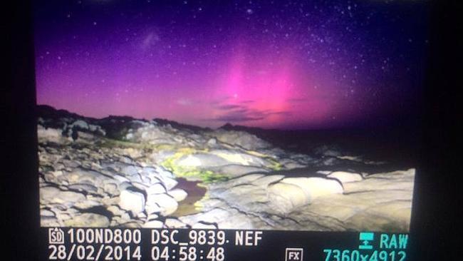 Southern Lights at Windy Harbour. Picture: Jeff Miles, Perth Weather Live.