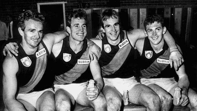 The Daniher brothers, Tony, Terry, Neale and Chris, in 1990.