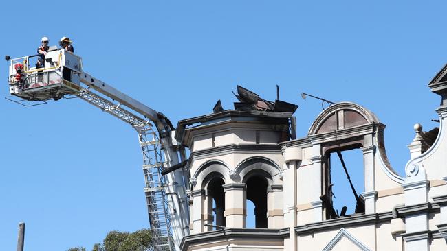 The remains of the Broadway Hotel. Picture: Annette Dew