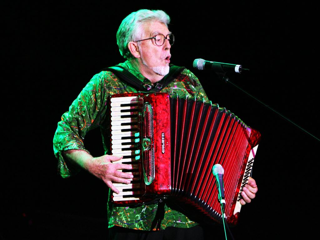 Rolf Harris, performing at the Sydney Opera House, amassed a huge fortune over decades.