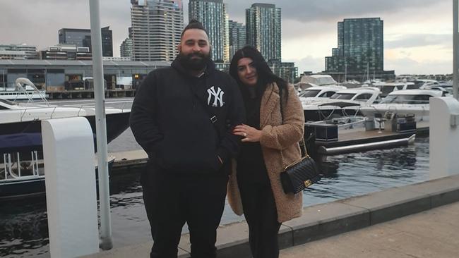 Ali Cevik, 27, is charged with murder over the shooting death of Craig Anderson in Doonside this year. Pictured with wife Alev Oncu, 28, charged today with tampering with evidence in relation to the murder. Picture: Supplied