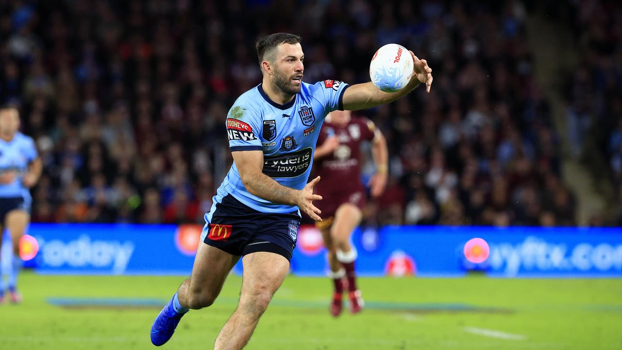 James Tedesco In action during game 3, the decider, of the State of Origin series between Queensland and New South Wales at Suncorp Stadium. Pics Adam Head