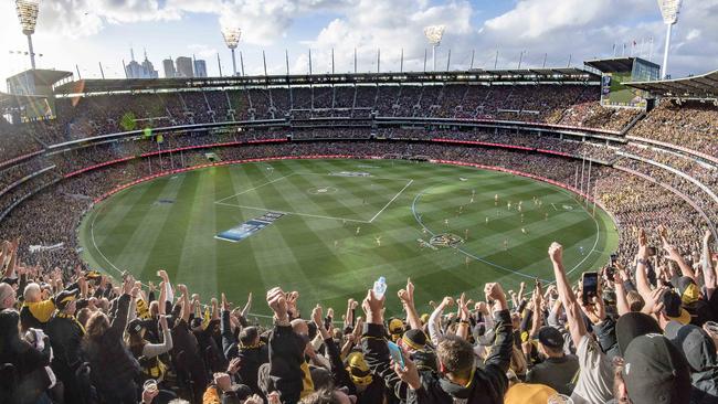 Last year’s AFL grand final at the MCG. Picture: Jason Edwards