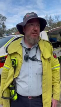 Fireys speak on rapidly moving blaze near Bundaberg