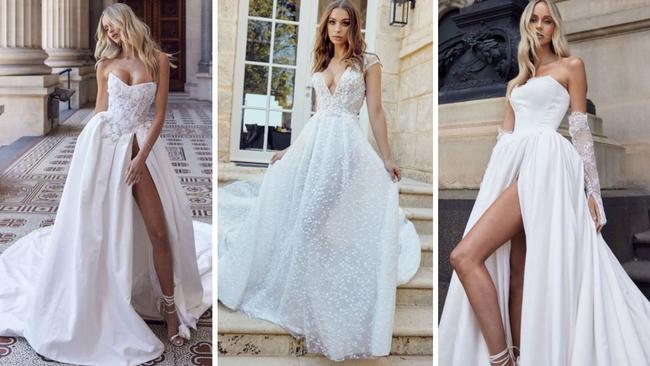 Luxury Australian wedding dress brand Pallas Couture has collapsed into insolvency. Picture: Pallas Couture