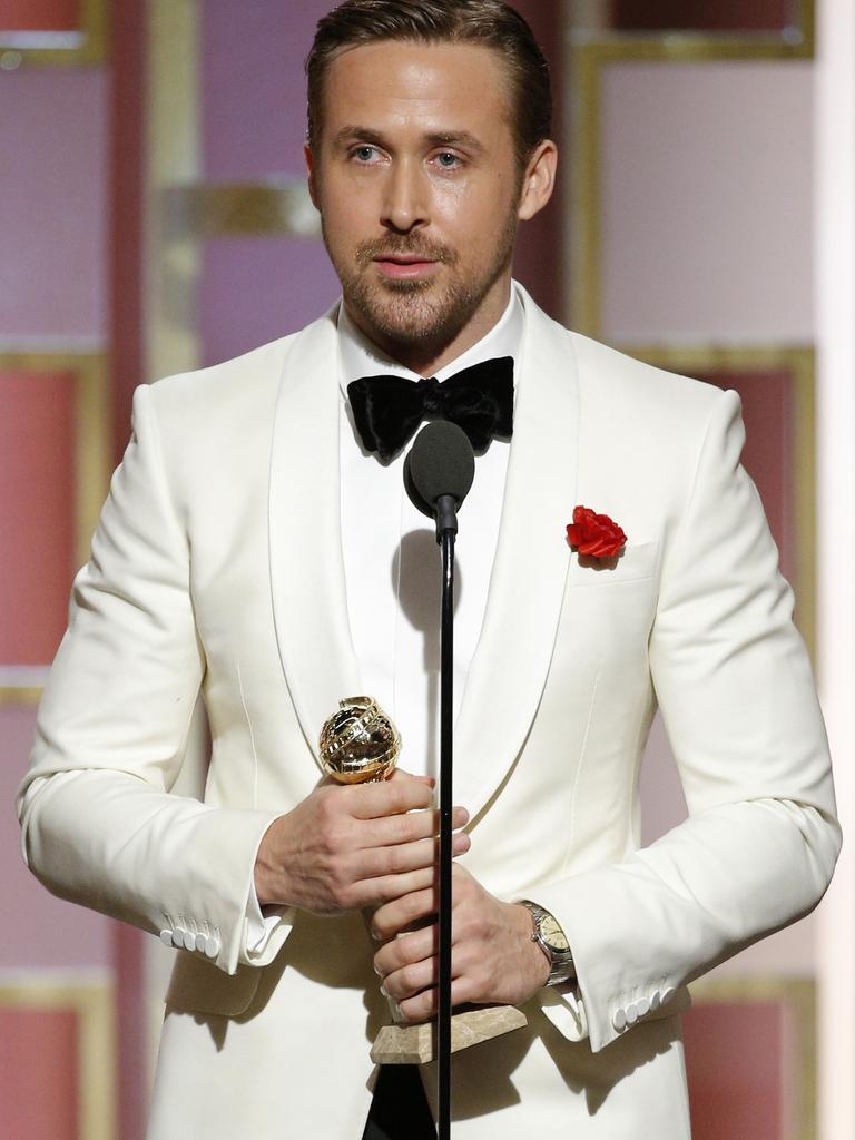 Gosling won the Golden Globe for Best Actor in a Motion Picture – Musical or Comedy for his role in La La Land in 2017. Picture: Paul Drinkwater/NBCUniversal via Getty Images