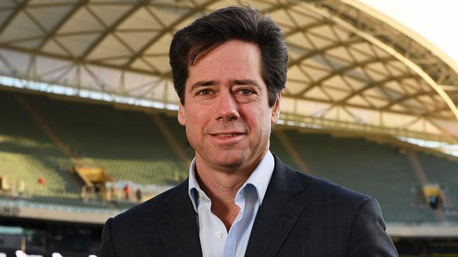 Gillon McLachlan says the AFL won’t “abandon” Tasmania. Picture: Getty Images