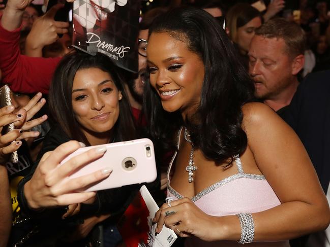 SYDNEY, AUSTRALIA - OCTOBER 03:  Rihanna attends the Fenty Beauty by Rihanna Anniversary Event at Sephora Pitt Street store on October 3, 2018 in Sydney, Australia.  (Photo by Caroline McCredie/Getty Images for Fenty Beauty by Rihanna)