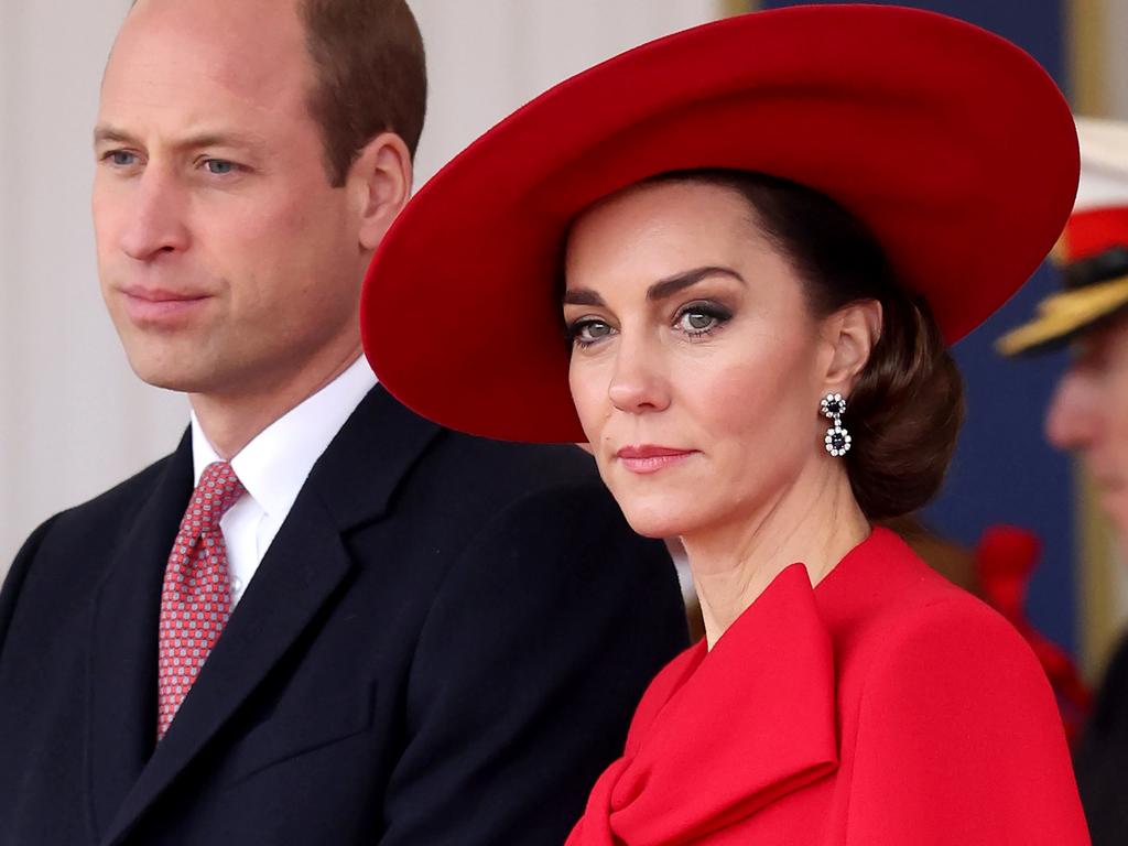 William and Kate welcome the President and First Lady of the Republic of Korea at Horse Guards Parade on November 21, 2023 in London. (Photo by Chris Jackson/Getty Images)