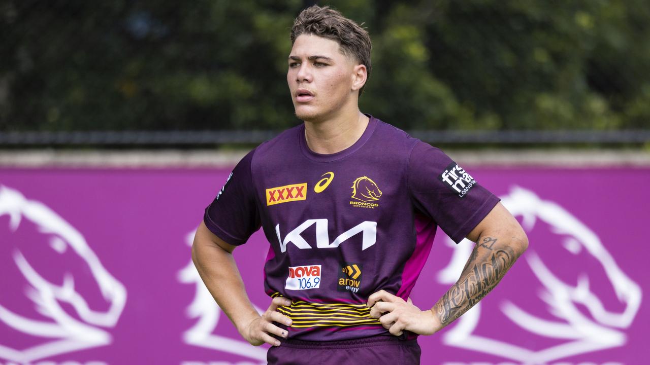 Full Back Reece Walsh during a Brisbane Broncos NRL training session at  Clive Berghofer Centre in Brisbane, today 20th of January 2023. (AAP  Image/Glenn Campbell) NO ARCHIVING ** STRICTLY EDITORIAL USE ONLY