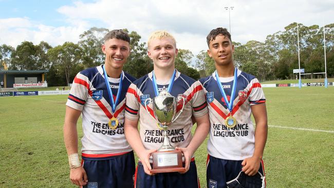 Roosters players celebrate their victory. Picture: Sue Graham Sue Graham