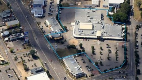 An aerial view of the former-Sunland Plaza holding which sold for $6m.