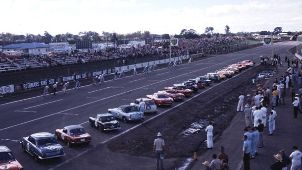 Surfers Paradise International Raceway on a race day, circa 1980. Supplied by Gold Coast City Council Local Studies Library