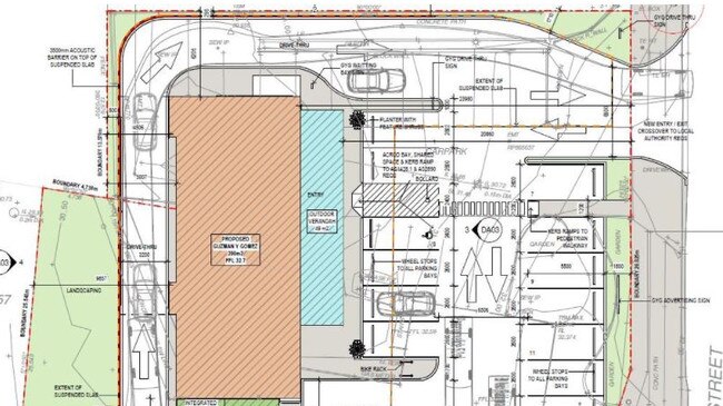 Now, the fast-food outlet has lodged a development application for a Guzman Y Gomez Restaurant with a drive through, located on the corner of 340 Wardell Street and 223 Samford Road, Enoggera. Picture – DA.