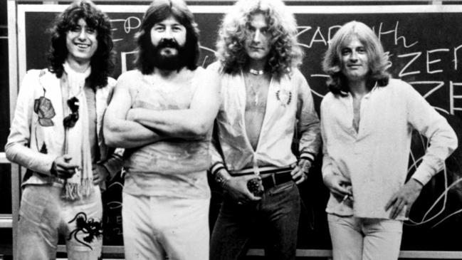 Led Zeppelin, 1979: Jimmy Page, left, John Bonham, Robert Plant and John Paul Jones.