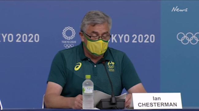 Ian Chesterman press conference Media Press Centre, Tokyo 4 August 2021.