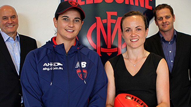 Outgoing Melbourne coach Michelle Cowan may still lead the Demons women’s side in the final AFL exhibition match.