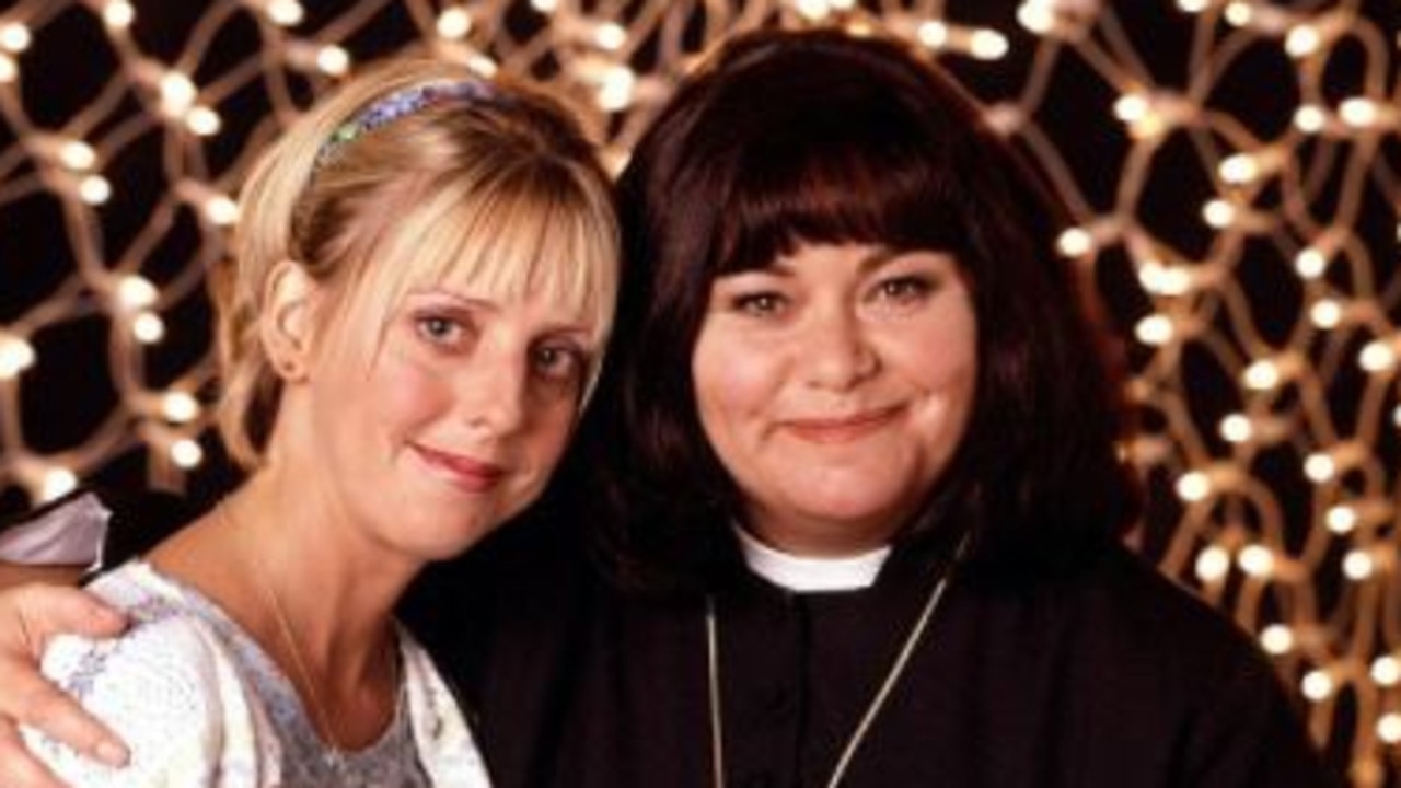 Emma Chambers and Dawn French from The Victor of Dibley.