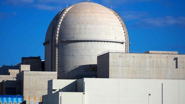 The Barakah Nuclear Power Plant in Abu Dhabi, UAE. Picture: AFP