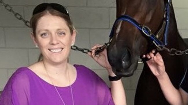 Gold Coast trainer Alicia Willick with one of her horses.