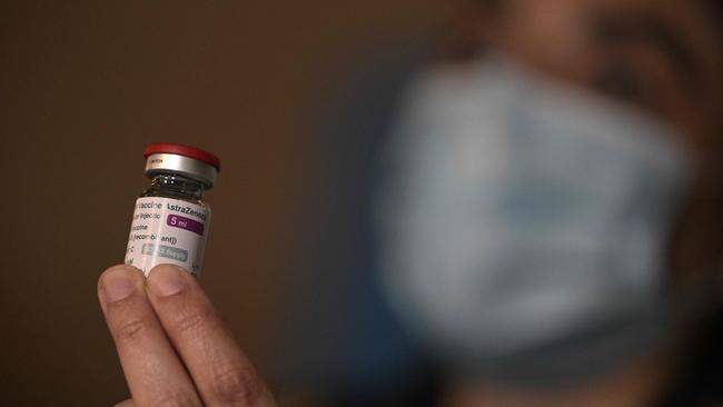 Australia’s top vaccine advisers recommended the AstraZeneca vaccine be restricted to those over the age of 60 after new cases of a rare blood-clotting syndrome in younger people. Picture: AFP