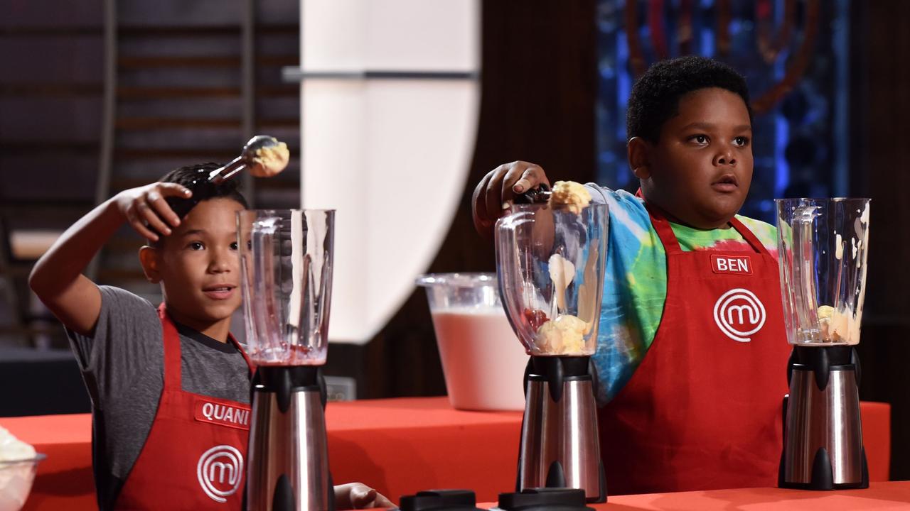 Contestants Quani and Ben on MasterChef Junior. Picture: FOX Image Collection via Getty Images