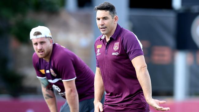 Billy Slater remains the frontrunner for the Maroons job. Picture: Bradley Kanaris/Getty