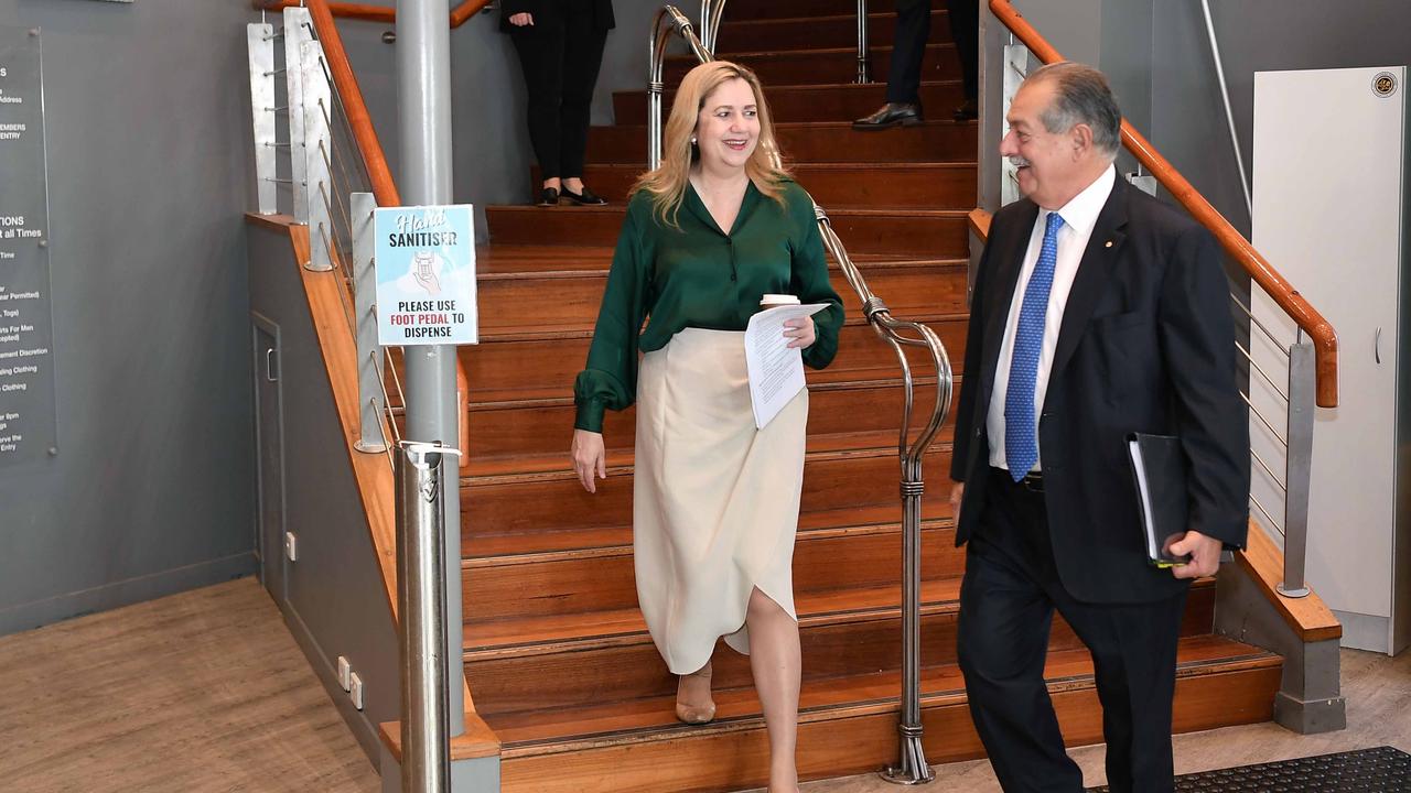 Queensland Premier Annastacia Palaszczuk and Andrew Liveris are on the Sunshine Coast for a Brisbane 2032 organising committee board meeting. Picture: Patrick Woods.