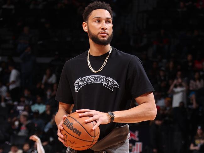 Ben Simmons at a Brooklyn Nets vs Indiana Pacers game at Barclays Center in Brooklyn during April. Picture: Nathaniel S. Butler/NBAE via Getty Images