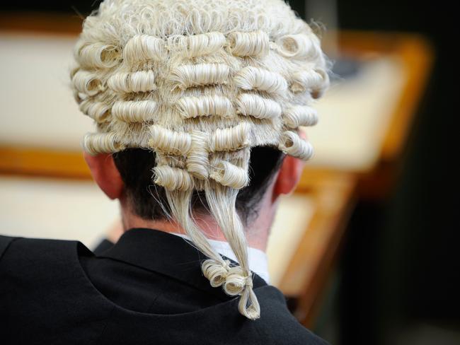 B4HG94 Generic Law court picture a member of the bar wearing barristers wig.. Image shot 2008. Exact date unknown.