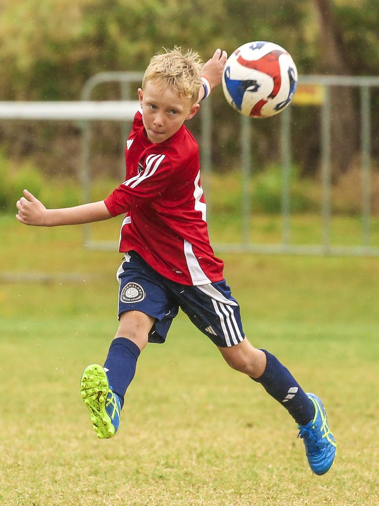 QAS V Michelton FC in the Premier Invitational Football Carnival at Nerang. Picture: Glenn Campbell