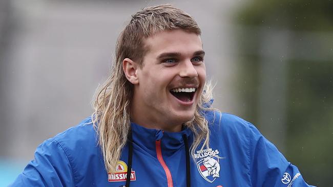 MELBOURNE - June 30  :  Western Bulldogs training at Whitten Oval.  Bulldog Bailey Smith  at training today .  Photo by Michael Klein.