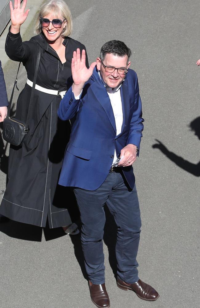 To many Daniel Andrews is a hero, to many others he’s seen as a dictator. Picture: David Crosling