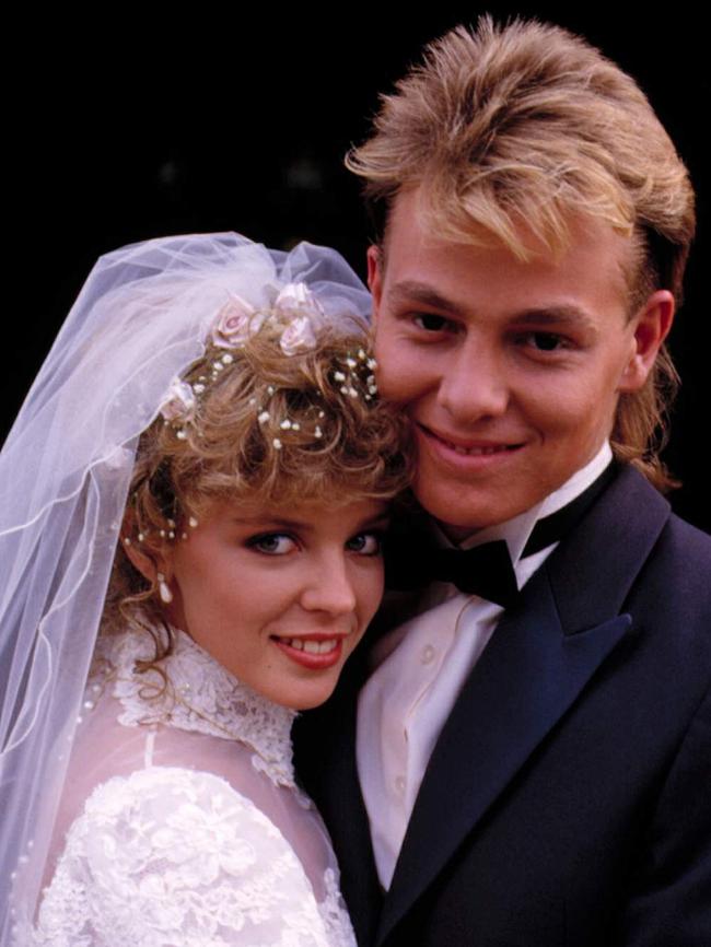 Kylie Minogue and Jason Donovan on Neighbours. (Pic: Supplied)