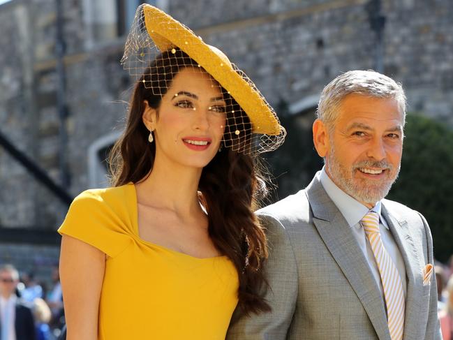 Golden couple George and Amal Clooney at the royal wedding. Picture: AFP