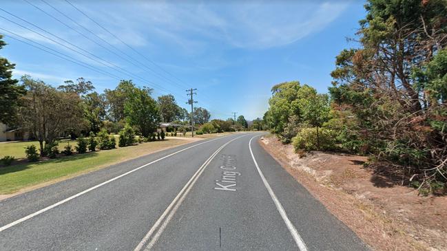 King Creek Rd at King Creek, where a motorcyclist died in a two vehicle crash in June. Picture: Google Maps