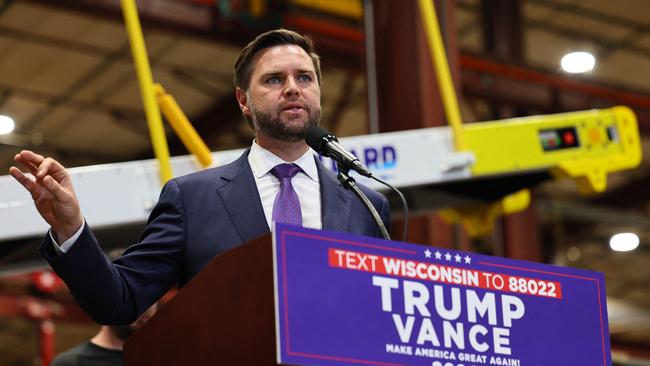 Republican vice presidential candidate, J.D. Vance speaks at NMC-Wollard Inc.