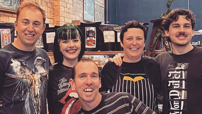 The hardworking team of Sam Drewe, Jade Hanlon, Brendon Thurgate, Triona Faull and Trystan Thomas opened Dark Horse just 10 days ago but have already seen a great reception in Lismore.