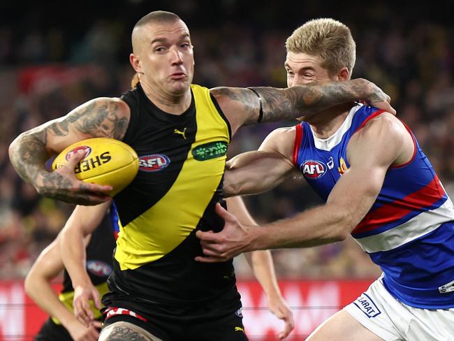 Tigers coach Adem Yze claims his side’s low tackle count against the Bulldogs was not a reflection of poor effort. Picture: Quinn Rooney / Getty Images