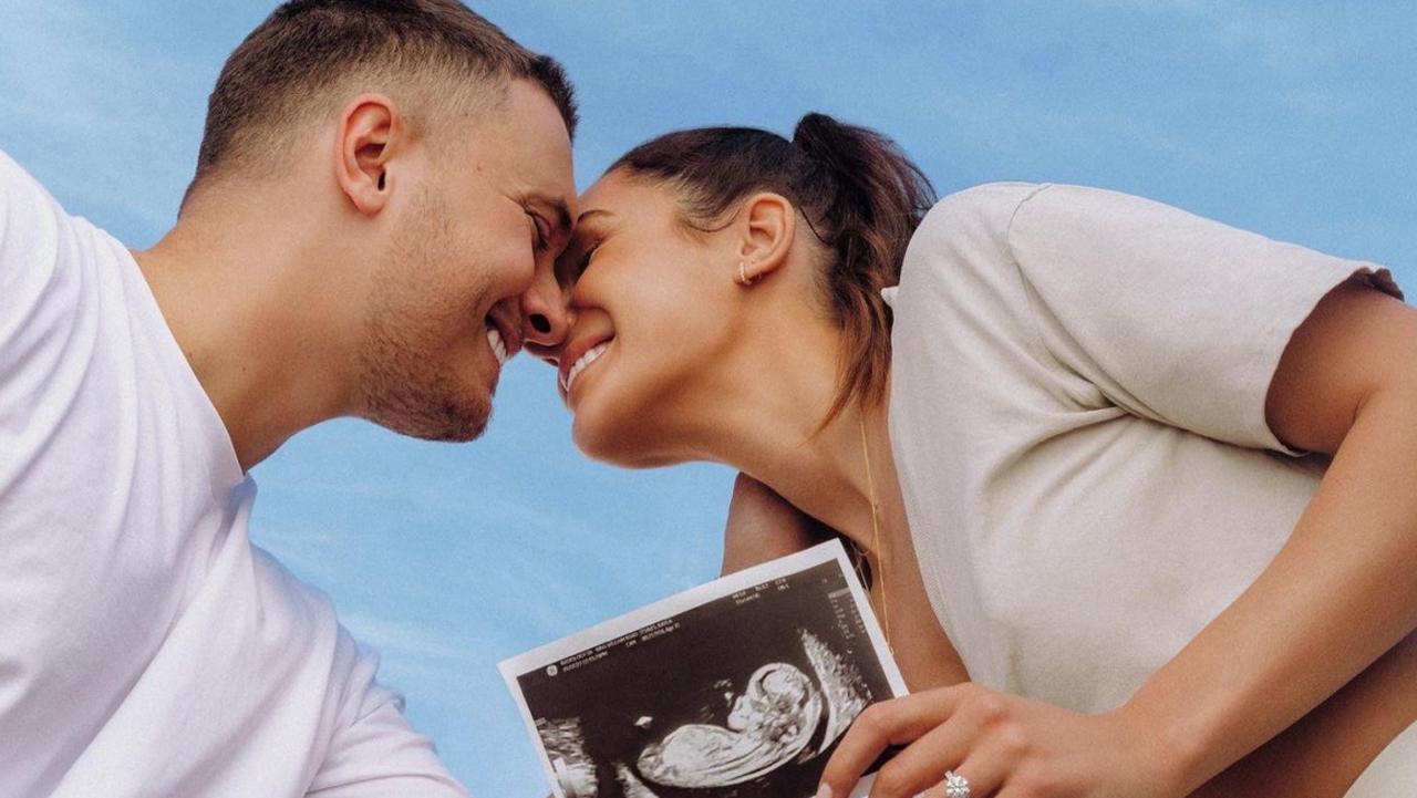 "We are SO excited to share the news that our family is growing", Kayla Itsines announced. Picture: Instagram