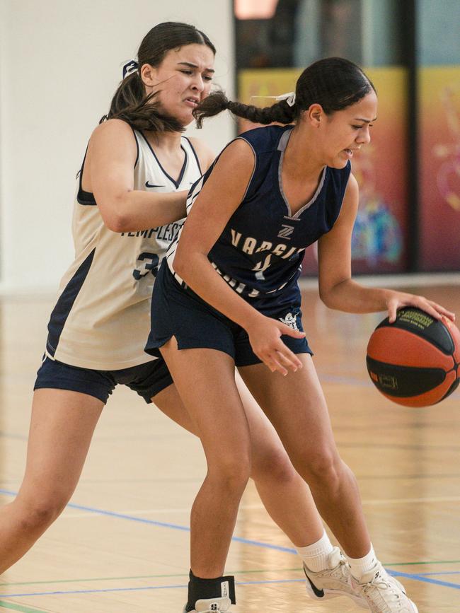 Basket Ball School Championships 2024 - Lani Warneke in the Women's Div1 Varsity College v Templestowe College. Picture: Glenn Campbell