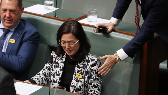 Gladys Liu teared up during Question Time this week. Picture: Kym Smith