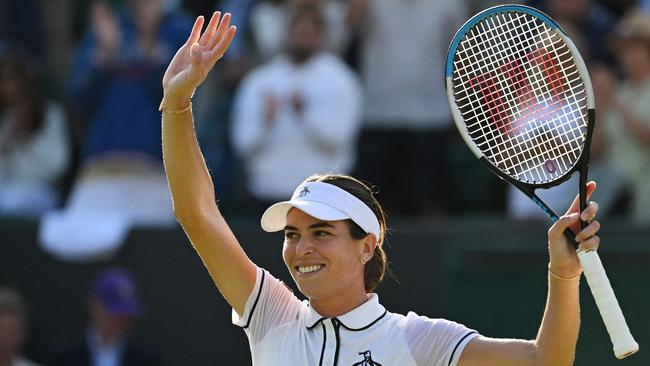 Ajla Tomljanovic is on a rapid rise up the world tennis rankings. Picture: AFP