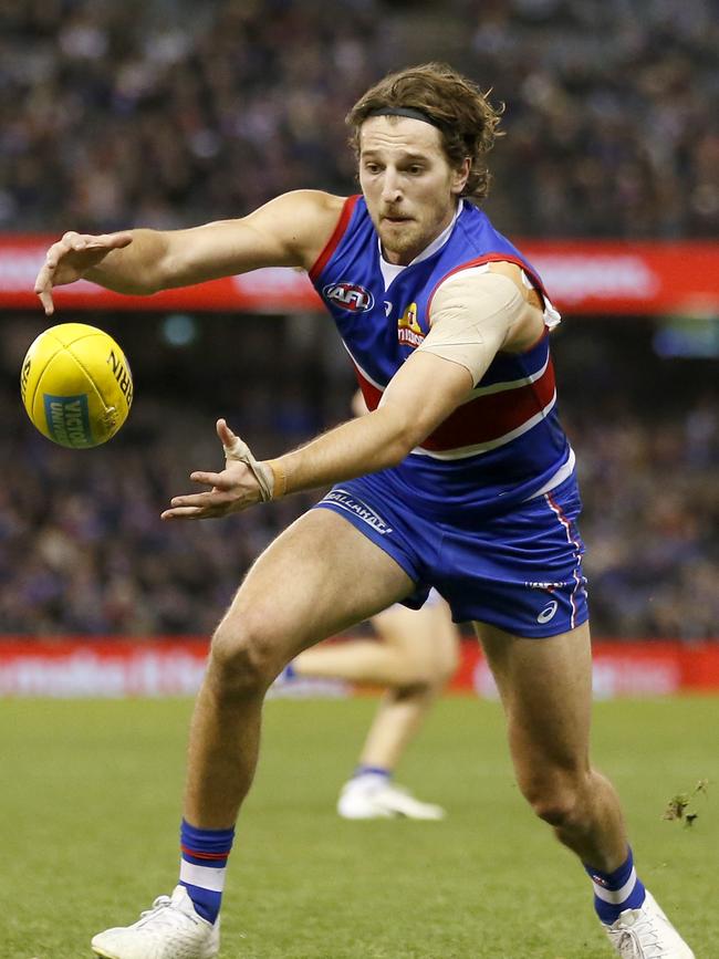 Marcus Bontempelli didn’t have his usual influence in Round 1.