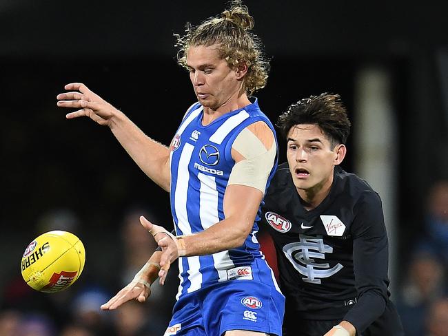 Jed Anderson had 23 touches in a brilliant display against Carlton in Round 4. Picture: AAP