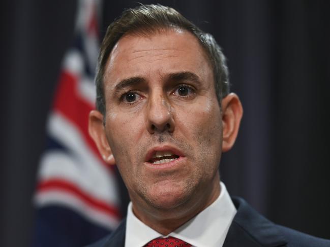 CANBERRA, AUSTRALIA, NewsWire Photos. MARCH 6, 2024: Federal Treasurer Jim Chalmers holds a press conference at Parliament House in Canberra. Picture: NCA NewsWire / Martin Ollman