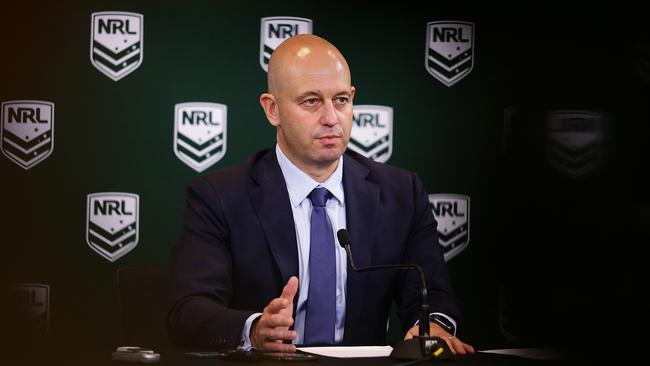 NRL CEO Todd Greenberg wanted to push on. (Brett Costello)