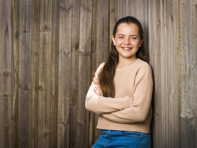 Aurora Iler began acting at the age of eight. Now aged 12, she’s already grappled with the ups and downs of showbiz. Picture: Nigel Hallett