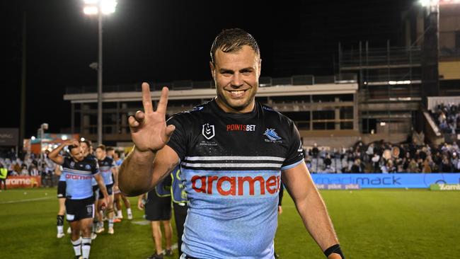 The retirement of Wade Graham could leave a leadership void at the Sharks. Picture: NRL Photos